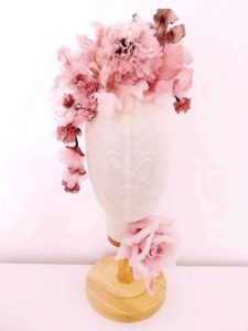 Tralcetto seta vintage composizione floreale vintage