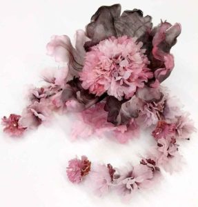 Tralcio floreale vintage alta moda artigiana