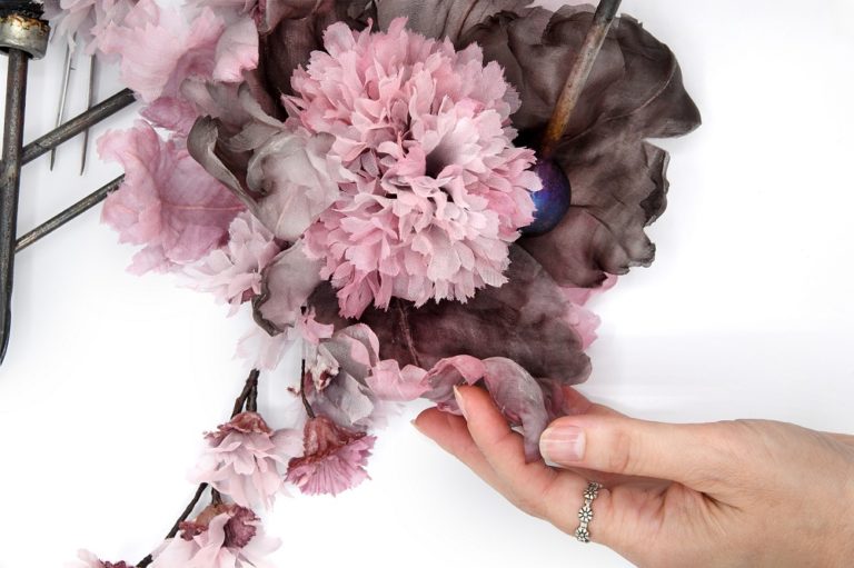 tralcio vintage in seta