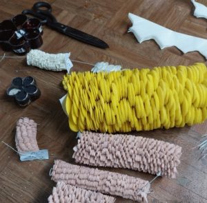 Corolle raccolte in tirella dopo taglio