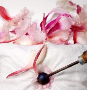 Lavorazione handmade petalo seta papavero cinese