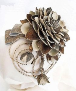 Fascinator con echeveria