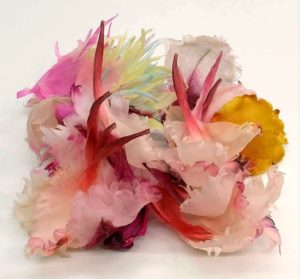 petali seta dipinti tecnica sfumata tessuti vari