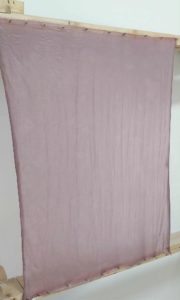 Asciugatura tessuto telaio tintura naturale uva