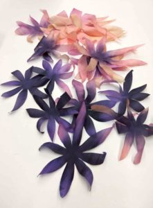 Corolle margherita dipinte seta