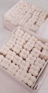 Corolle stampate voile di seta pura idrangea ortensia ricamo