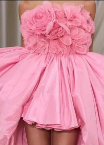 Corpetto di petali in seta pura Giambattista Valli HC 23