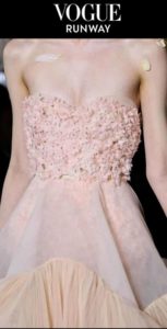 Corpetto ricamo petali margherita 3D Giambattista Valli HC 2027