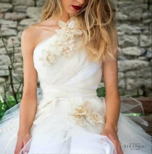 Decori floreali in seta bicoloreTirapani Atelier 2022