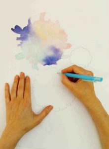 Disegno corolle per peonia asimmetrica base per fiore 3D