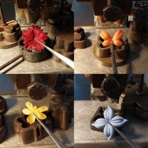 Modellazione 3D corolle da ricamo in stampi di Ottone