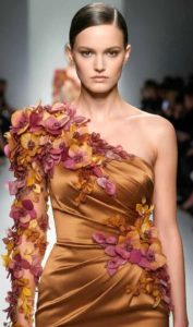 PropostaTralci modulari seta pura alta moda fiori artigianali