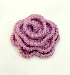 Rosa crochet torchon handmade flower for fashion