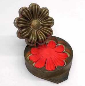 Stampo in ottone corolla margherita 3D in seta