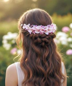 Tralcetto di calle in seta dipinto a mano per sposa o damigella