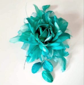 Tralcetto in seta pura accessorio cerimonia per cappello